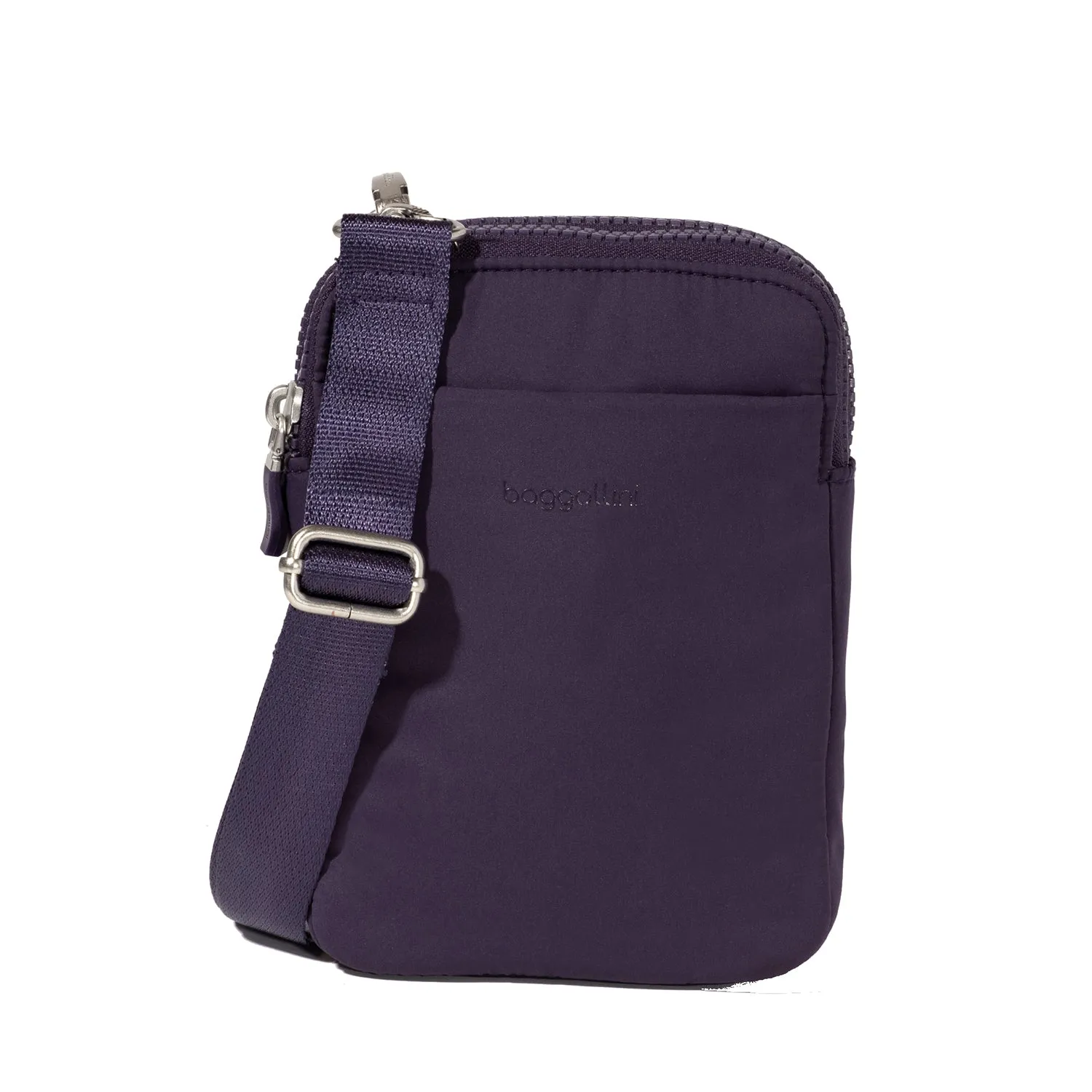 Baggallini Modern Take Two Rfid Crossbody Plum Twilight Puff